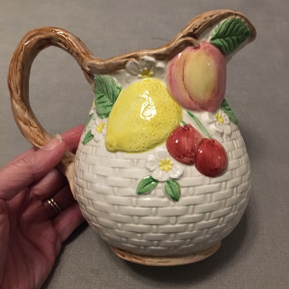 NWT Fitz and Floyd pitcher Fruit Design Pitcher - Picture 3 of 14